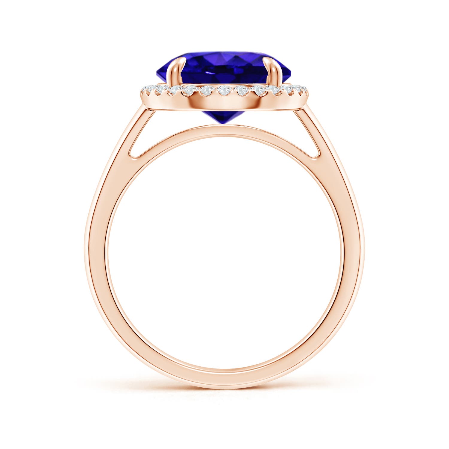 AAAA - Tanzanite / 3.67 CT / 14 KT Rose Gold