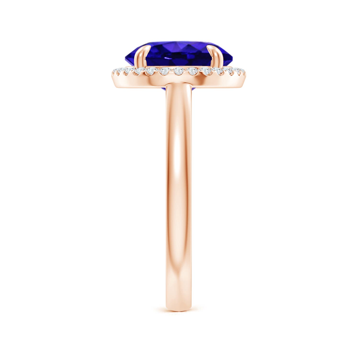 AAAA - Tanzanite / 3.67 CT / 14 KT Rose Gold