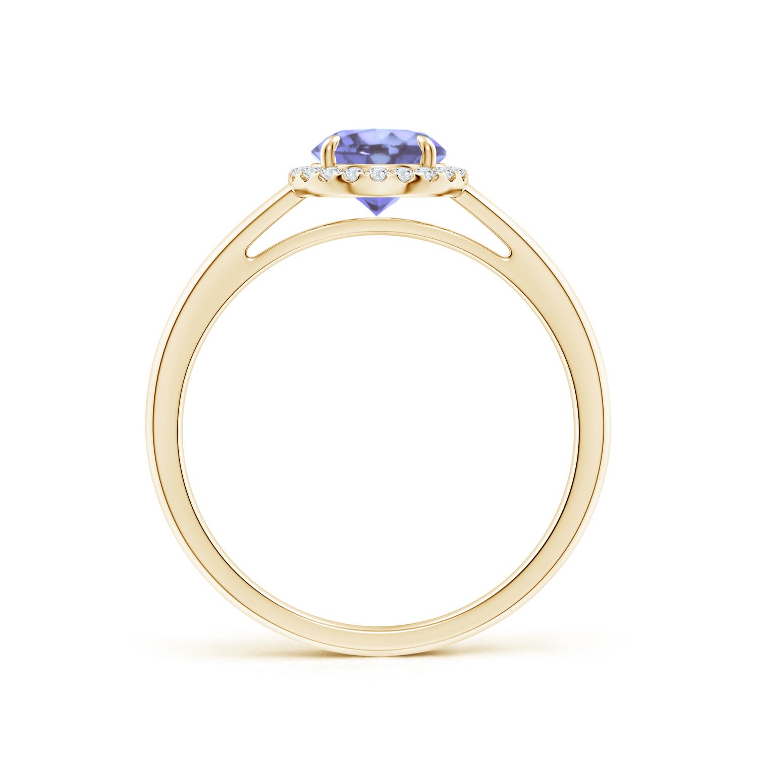 A - Tanzanite / 1 CT / 14 KT Yellow Gold