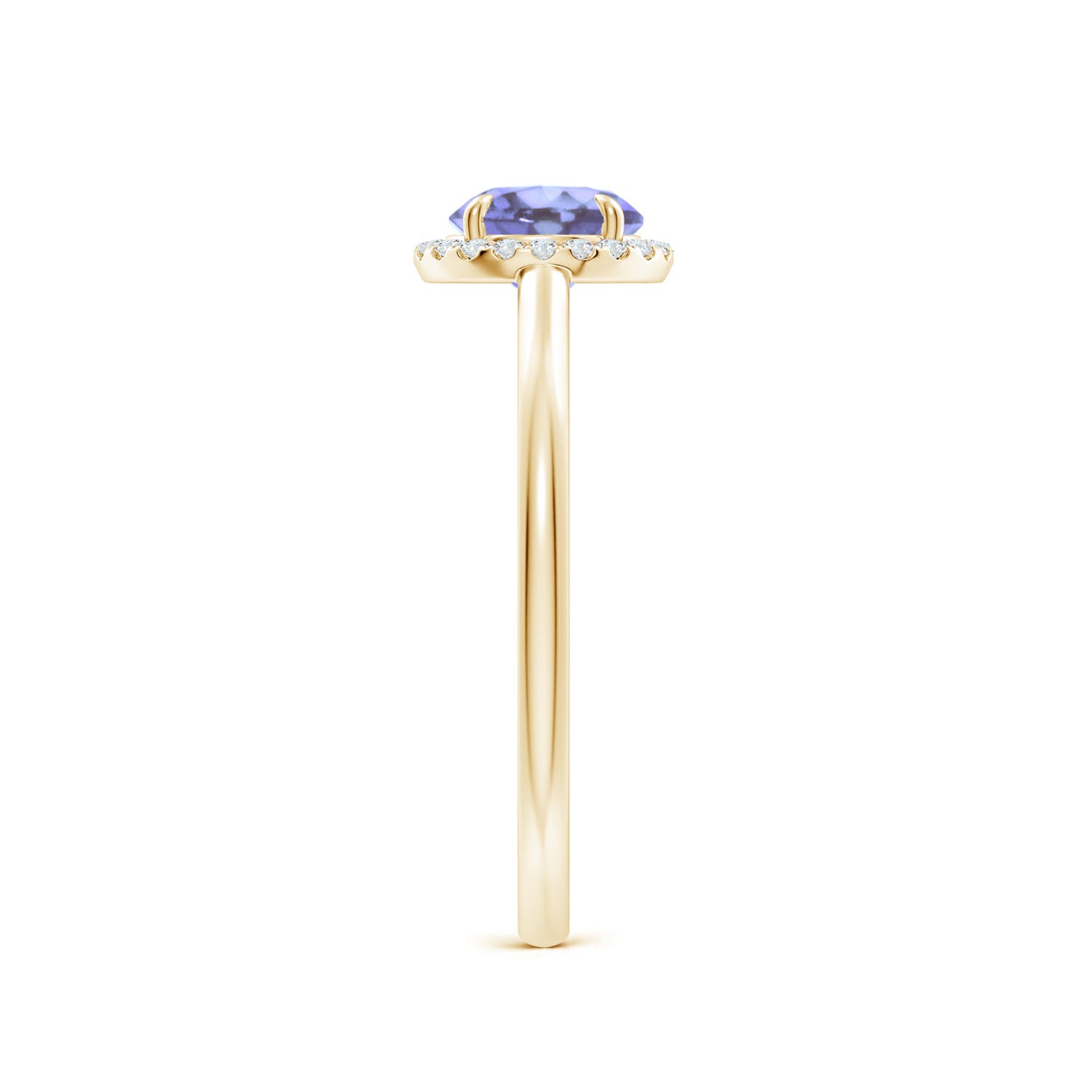 A - Tanzanite / 1 CT / 14 KT Yellow Gold