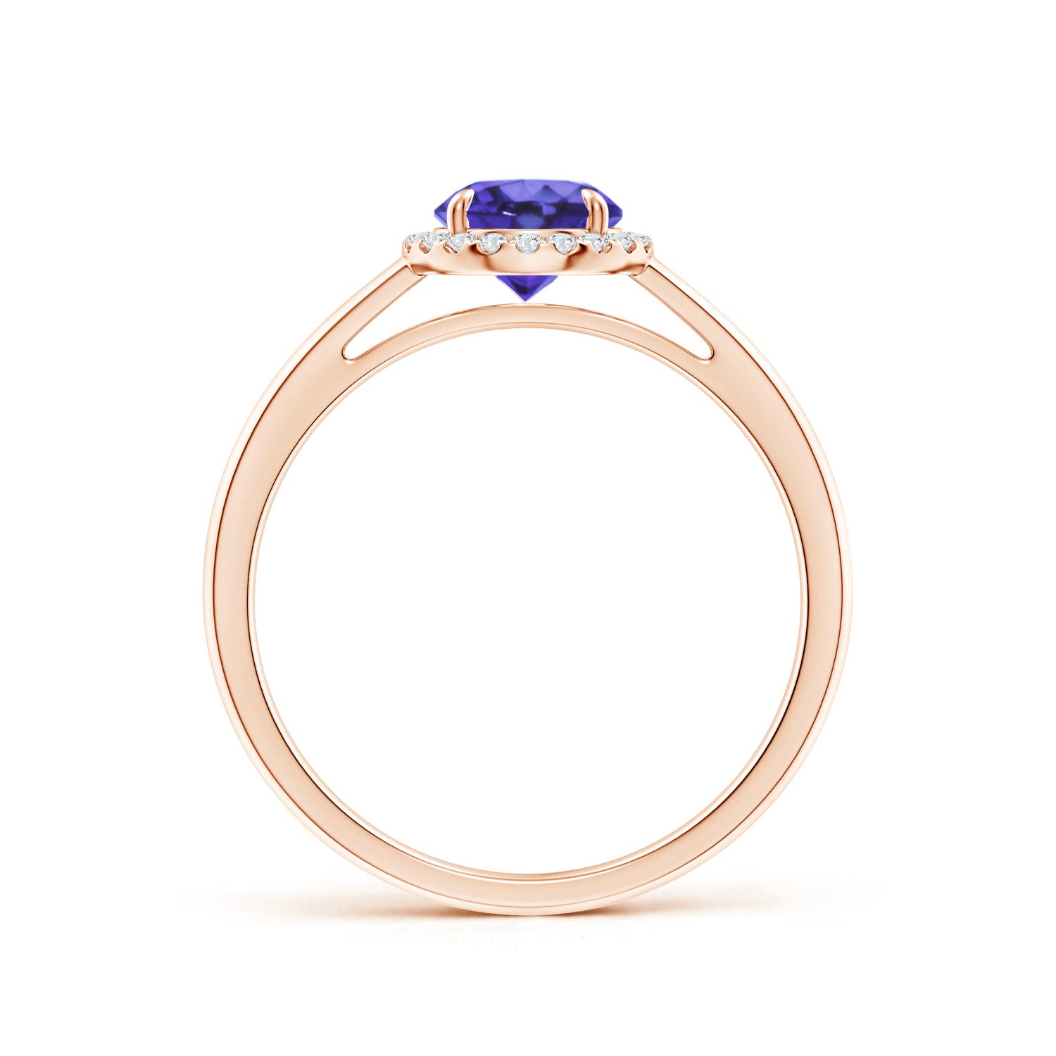 AA - Tanzanite / 1 CT / 14 KT Rose Gold