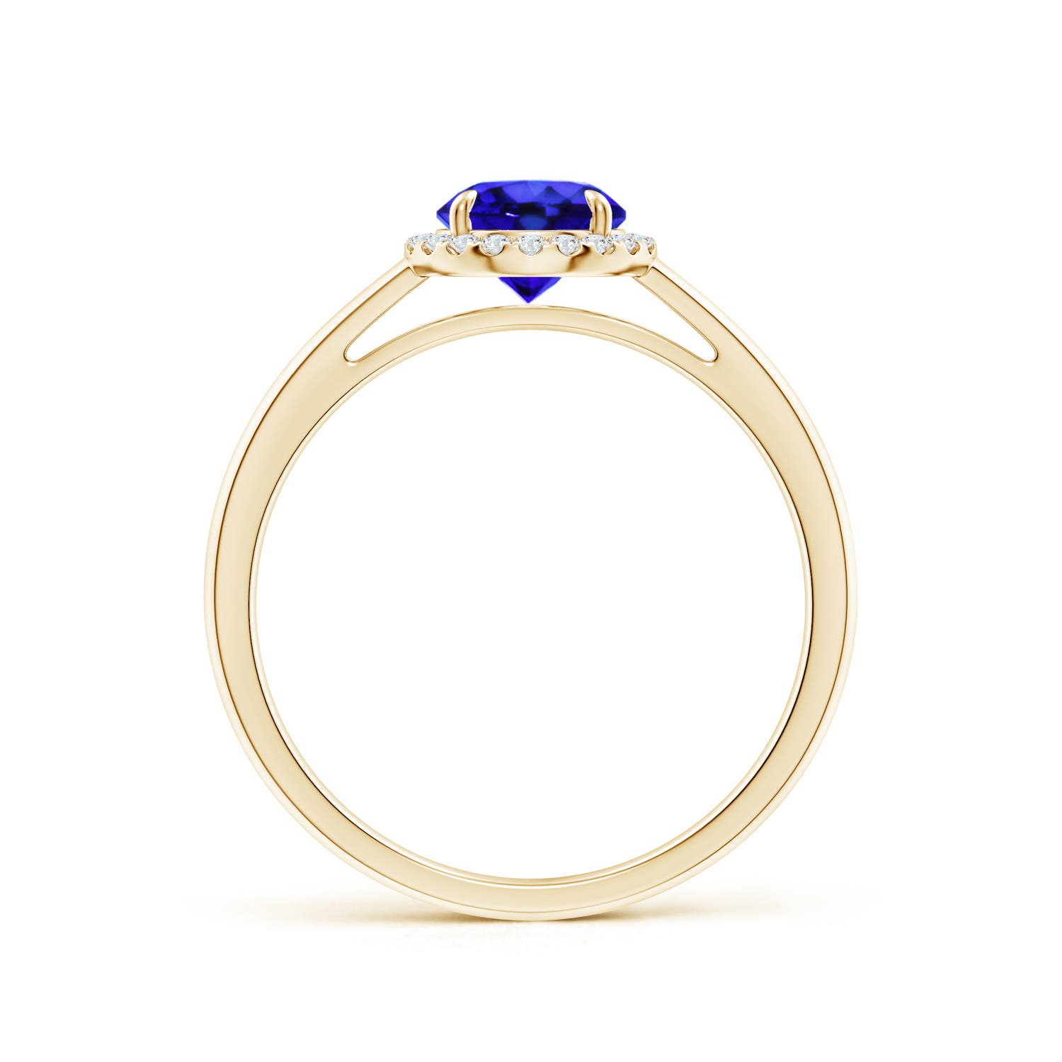 AAA - Tanzanite / 1 CT / 14 KT Yellow Gold