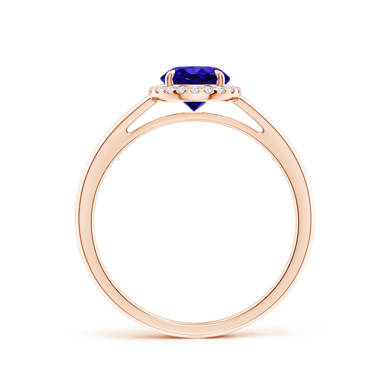 AAAA - Tanzanite / 1 CT / 14 KT Rose Gold