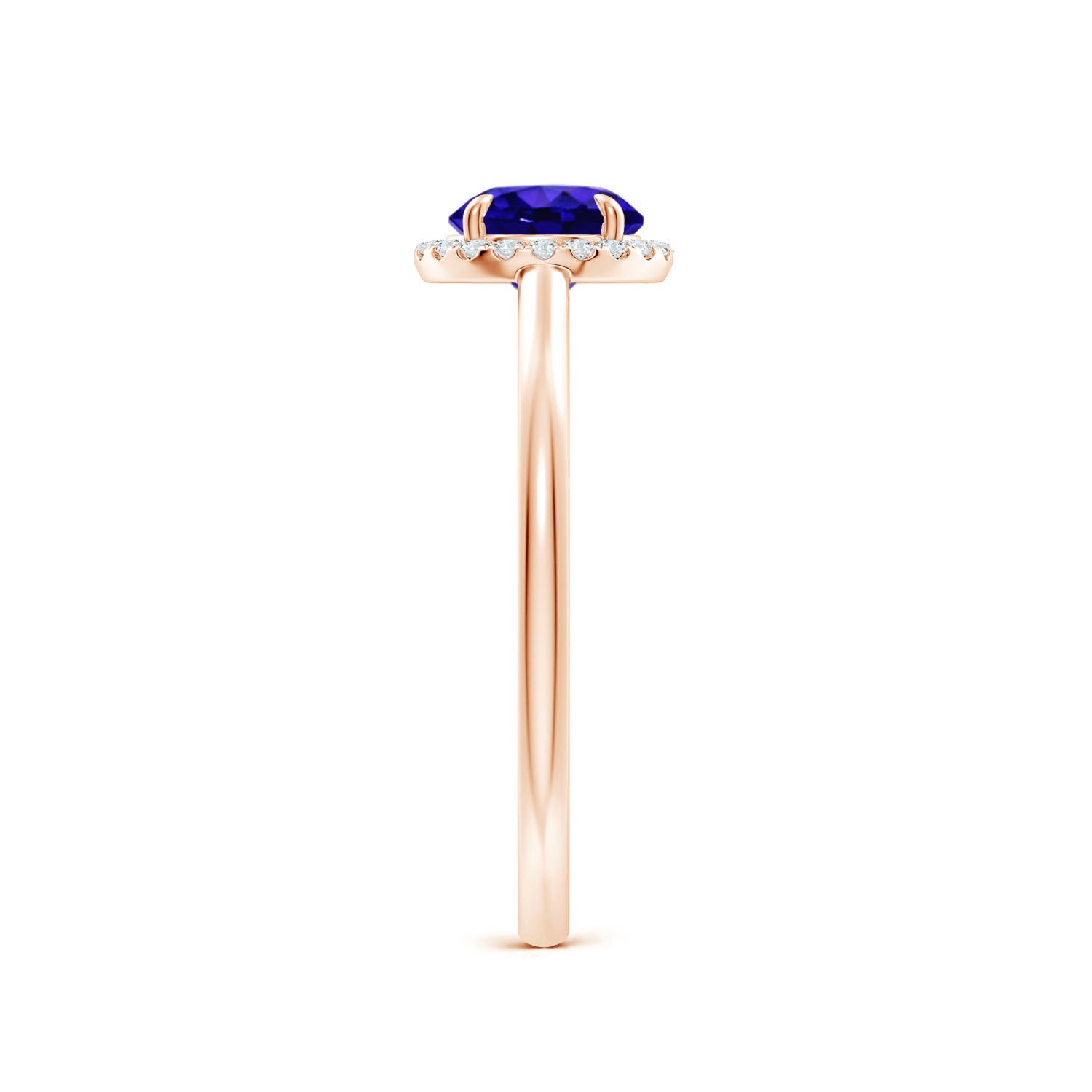 AAAA - Tanzanite / 1 CT / 14 KT Rose Gold