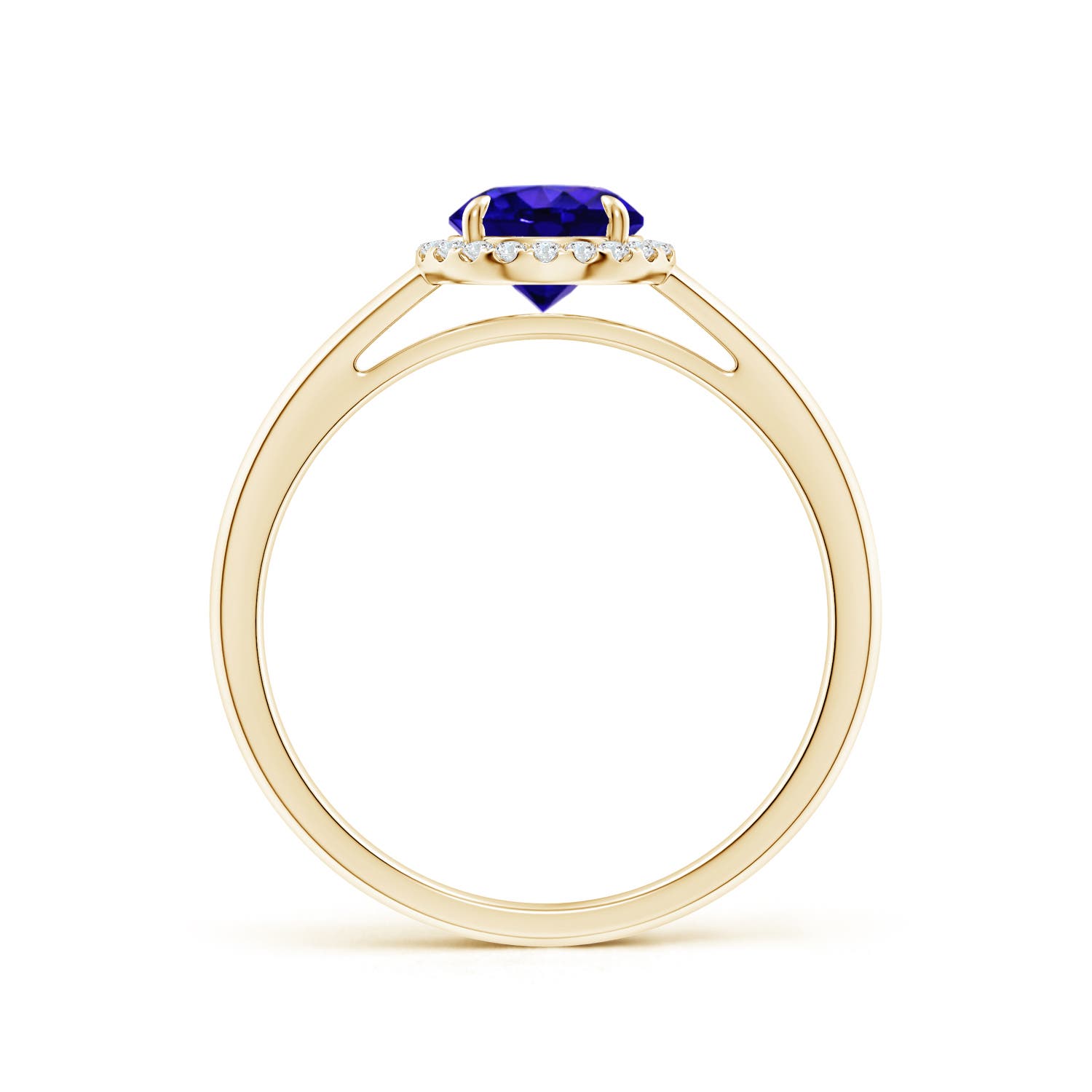 AAAA - Tanzanite / 1 CT / 14 KT Yellow Gold