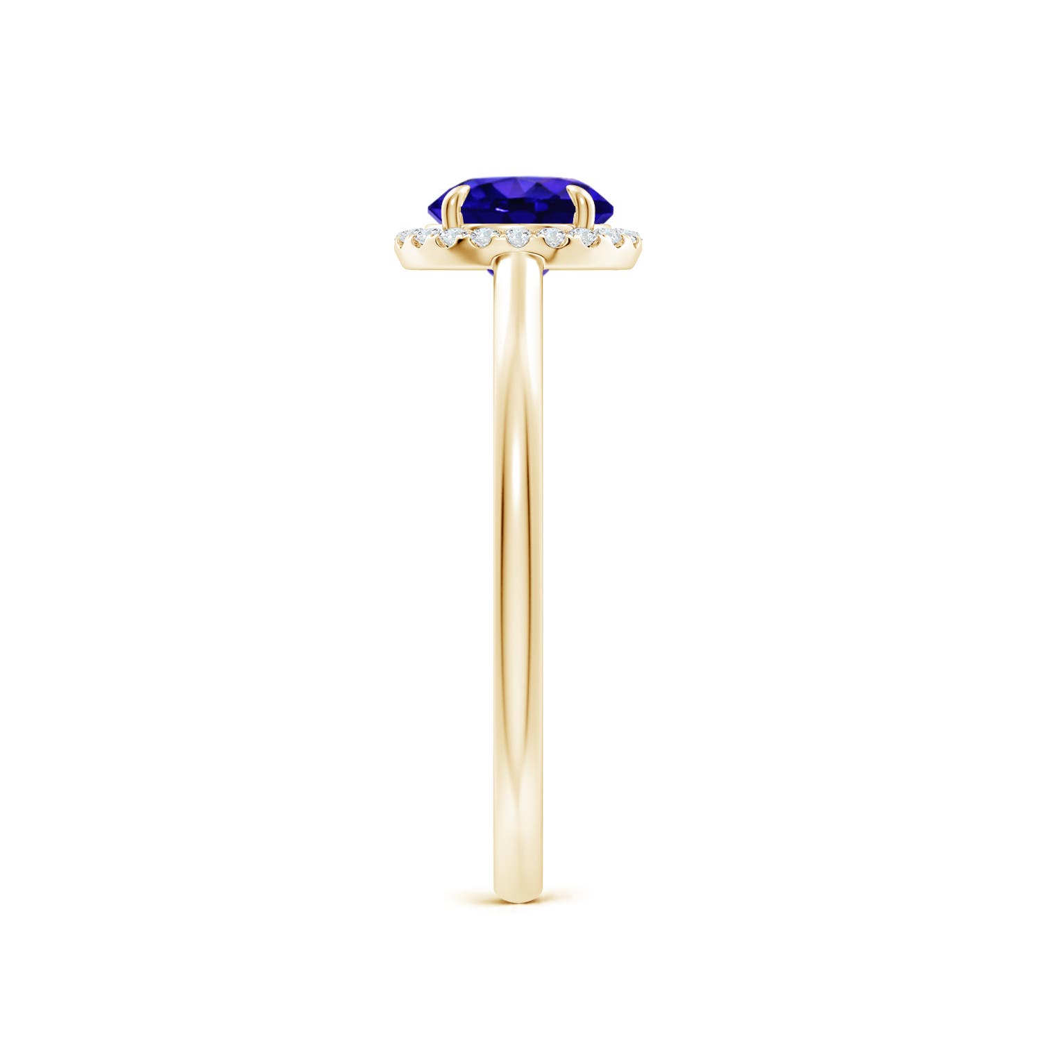 AAAA - Tanzanite / 1 CT / 14 KT Yellow Gold