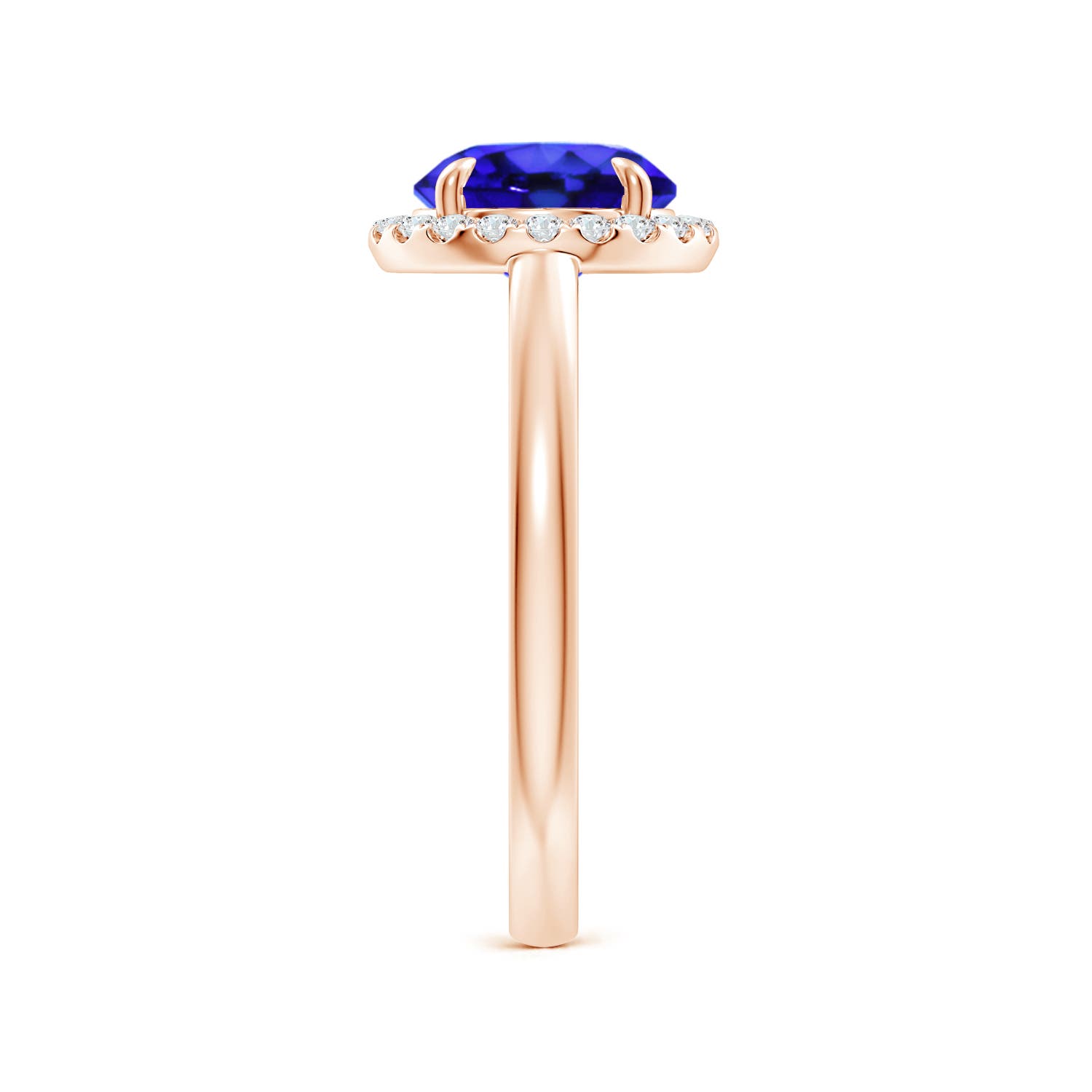 AAA - Tanzanite / 1.96 CT / 14 KT Rose Gold