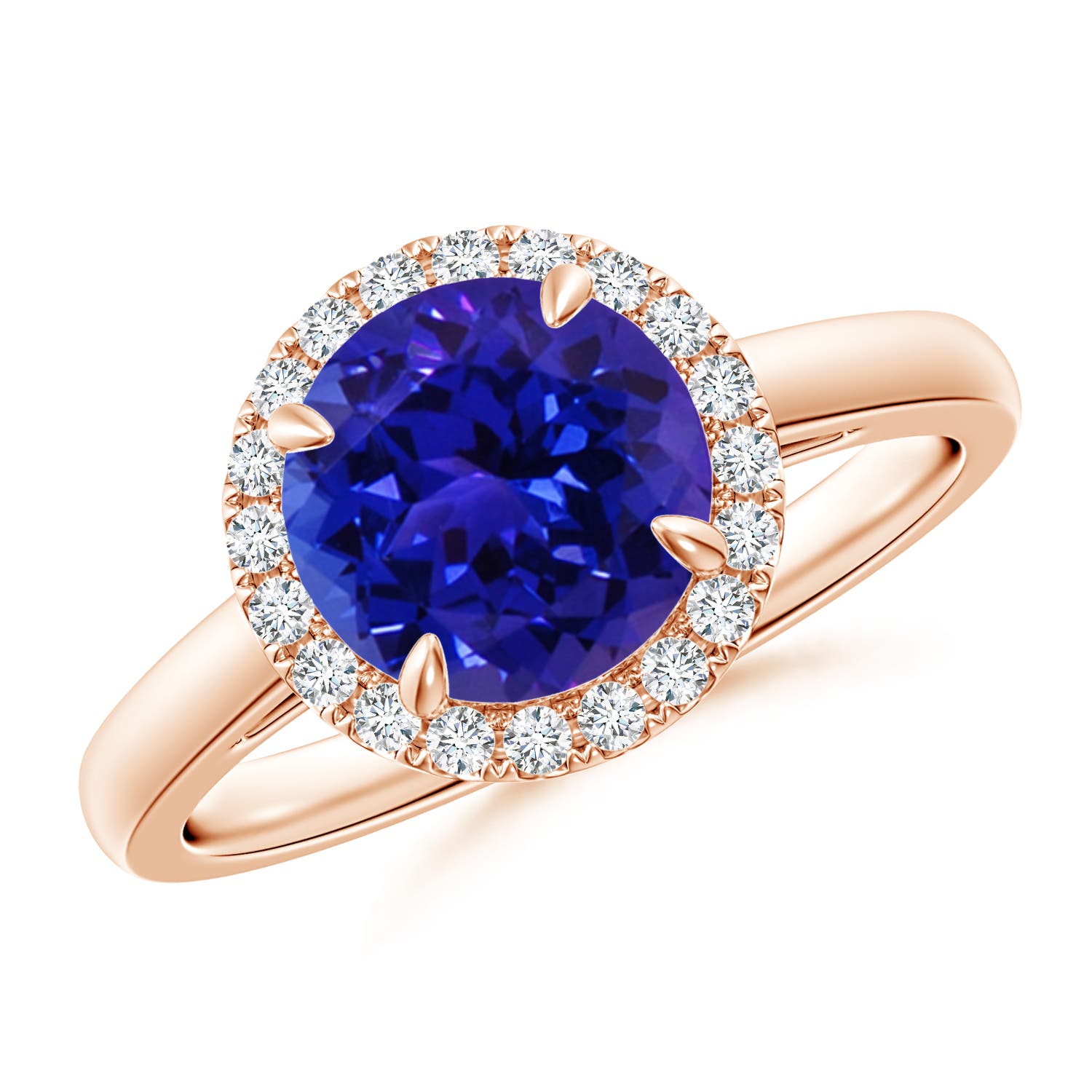 AAAA - Tanzanite / 1.96 CT / 14 KT Rose Gold