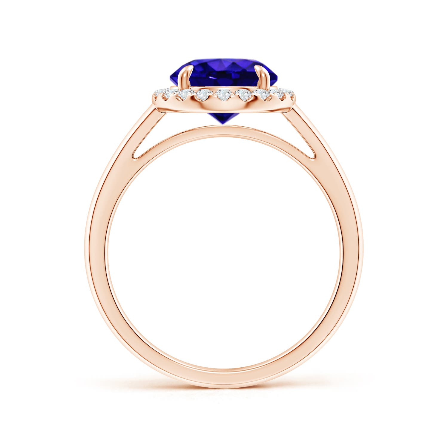 AAAA - Tanzanite / 1.96 CT / 14 KT Rose Gold