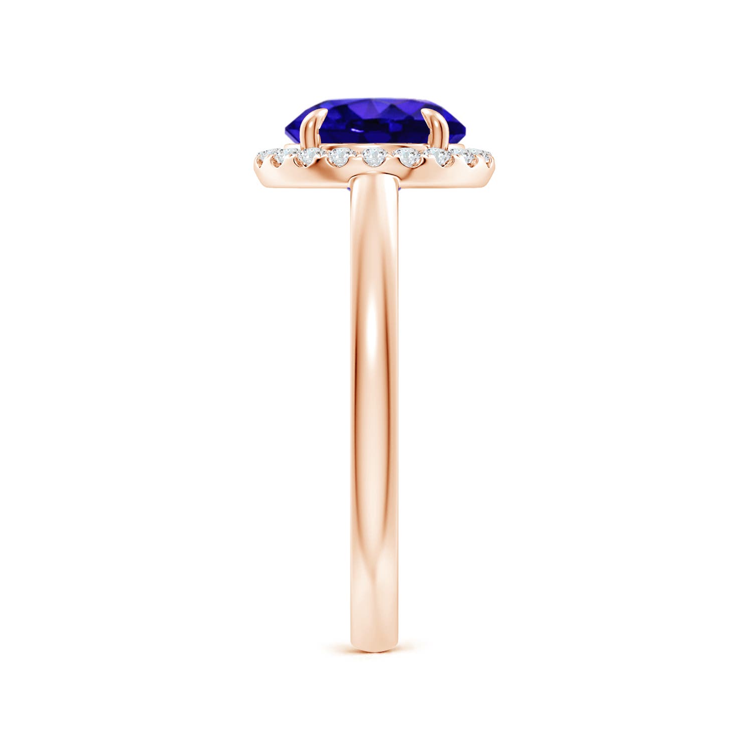 AAAA - Tanzanite / 1.96 CT / 14 KT Rose Gold