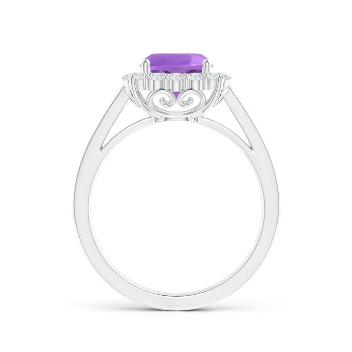 AA - Amethyst / 1.81 CT / 14 KT White Gold