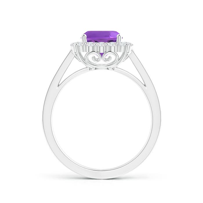 AAA - Amethyst / 1.81 CT / 14 KT White Gold