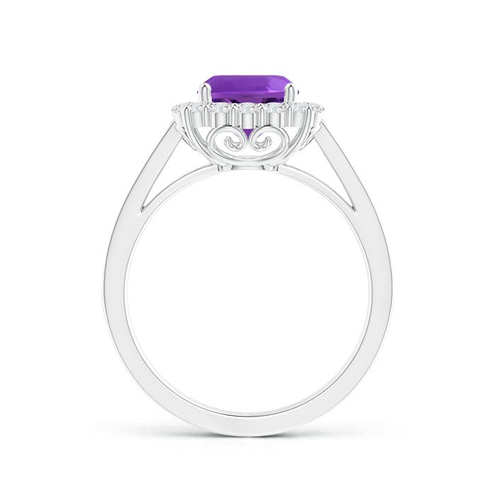 AAAA - Amethyst / 1.81 CT / 14 KT White Gold