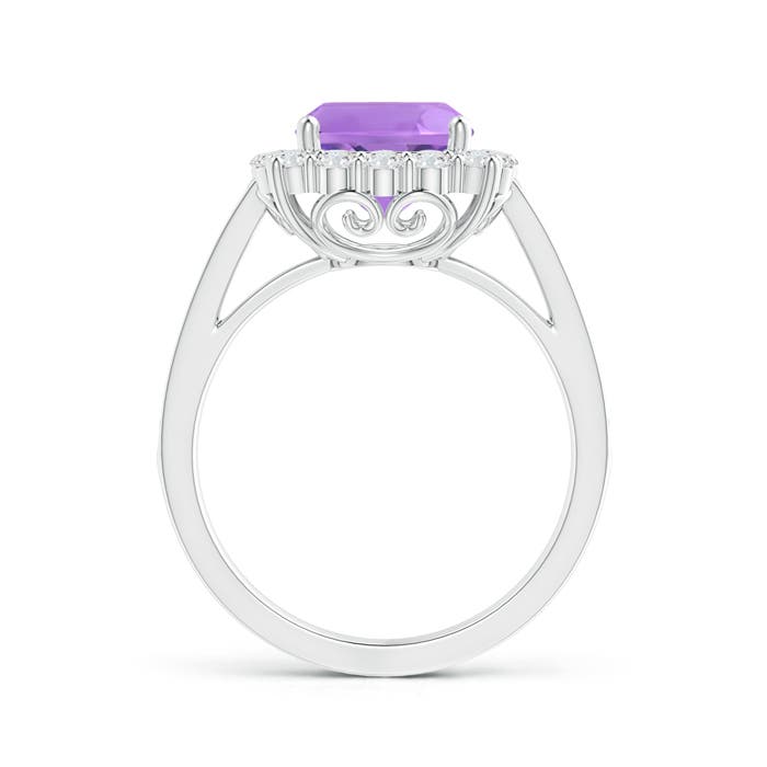 A - Amethyst / 2.81 CT / 14 KT White Gold