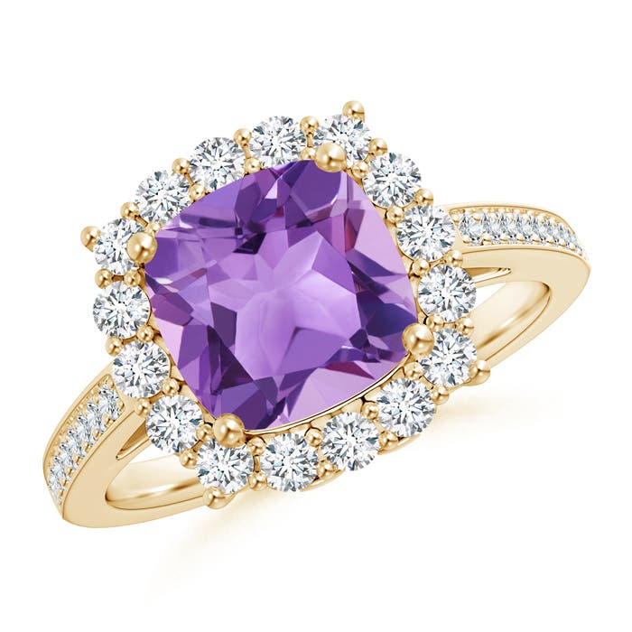 A - Amethyst / 2.81 CT / 14 KT Yellow Gold