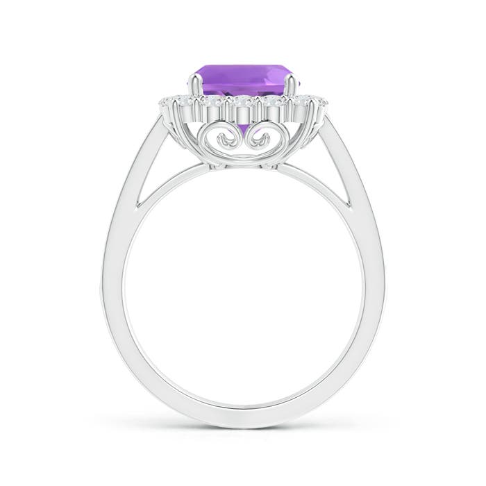 AA - Amethyst / 2.81 CT / 14 KT White Gold