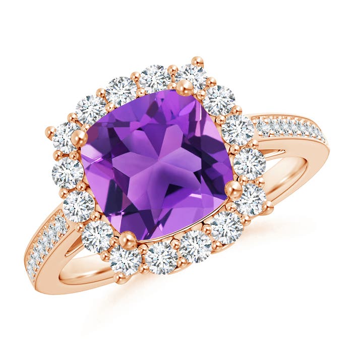 AAA - Amethyst / 2.81 CT / 14 KT Rose Gold