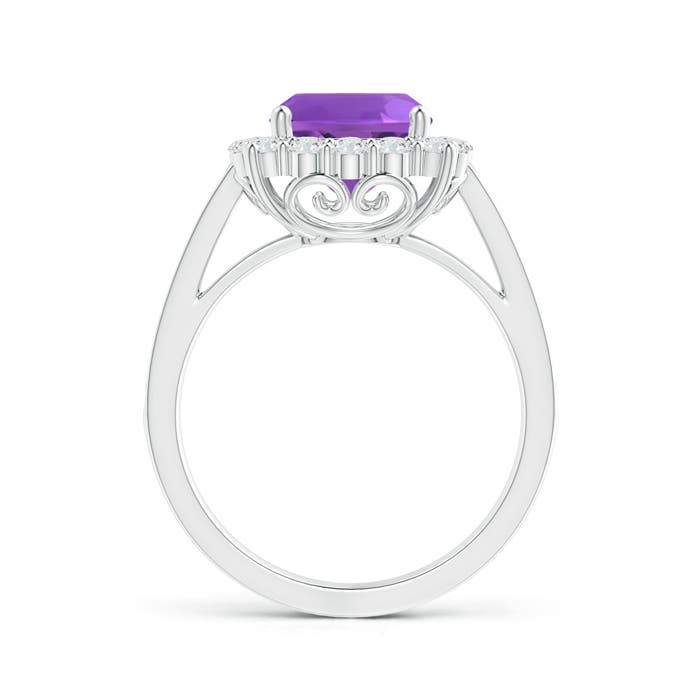 AAA - Amethyst / 2.81 CT / 14 KT White Gold