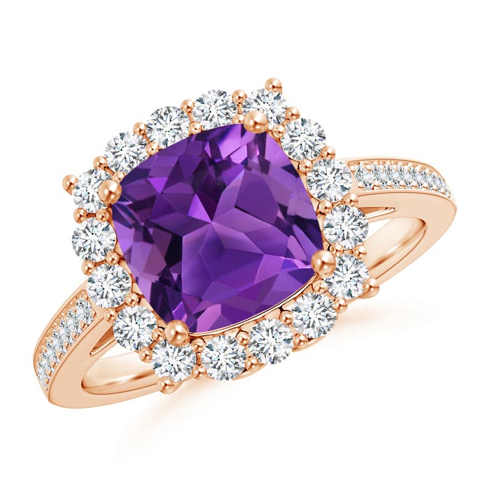 AAAA - Amethyst / 2.81 CT / 14 KT Rose Gold