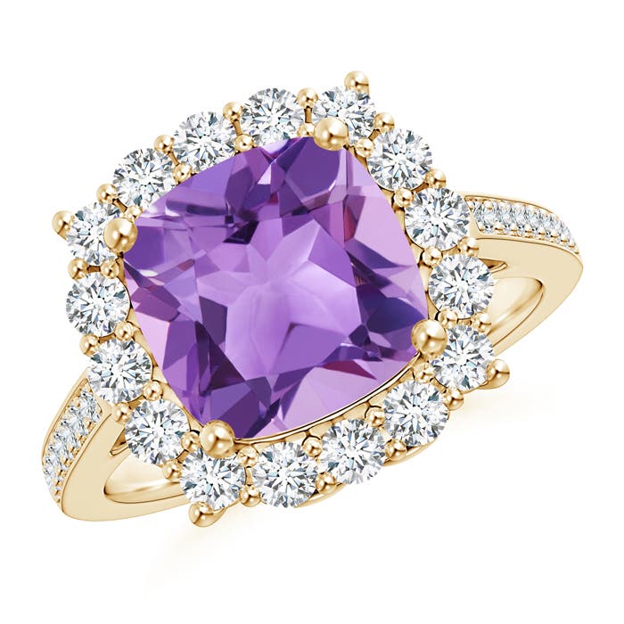 A - Amethyst / 3.88 CT / 14 KT Yellow Gold