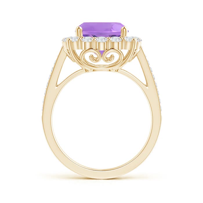 A - Amethyst / 3.88 CT / 14 KT Yellow Gold