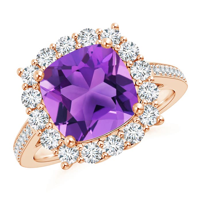 AAA - Amethyst / 3.88 CT / 14 KT Rose Gold