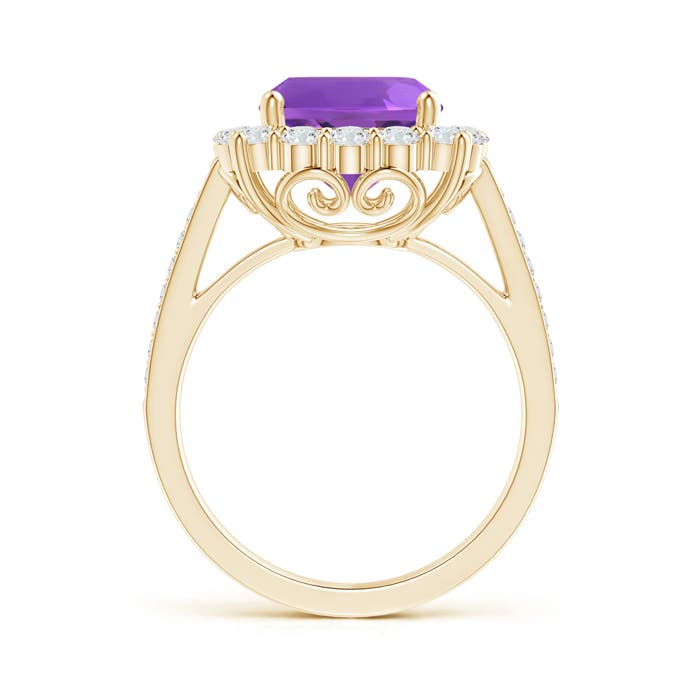 AAA - Amethyst / 3.88 CT / 14 KT Yellow Gold