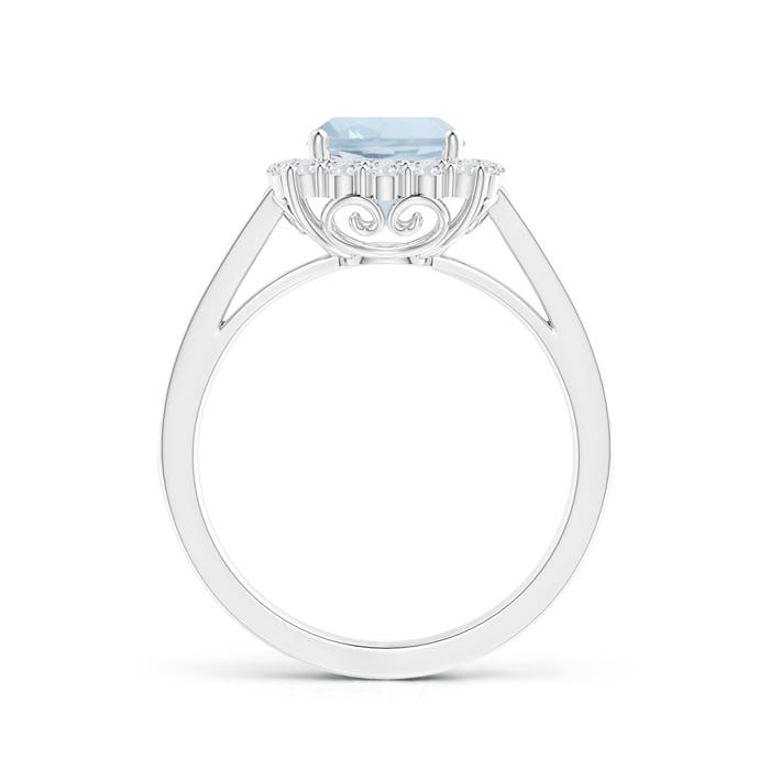 A - Aquamarine / 1.86 CT / 14 KT White Gold