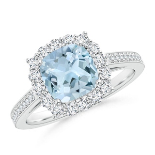 Cushion AA Aquamarine