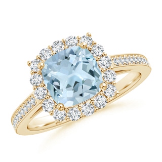 Cushion AA Aquamarine