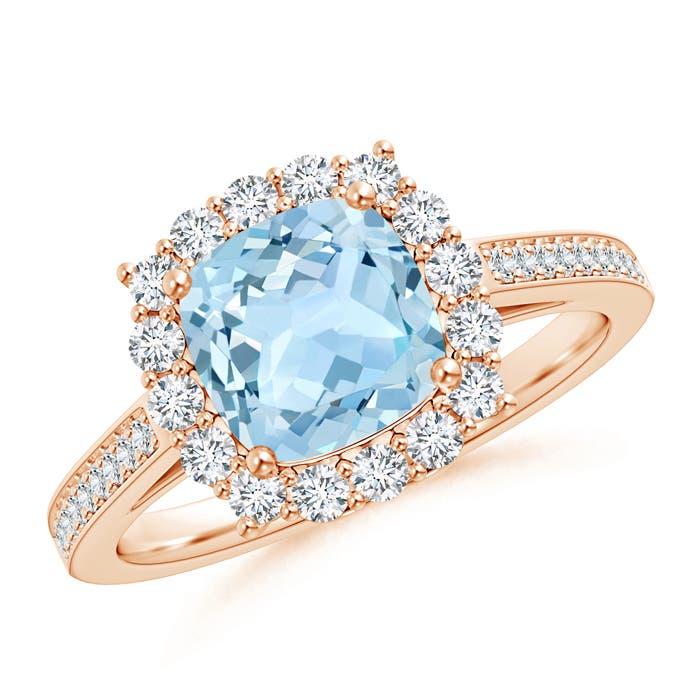 AAA - Aquamarine / 1.86 CT / 14 KT Rose Gold