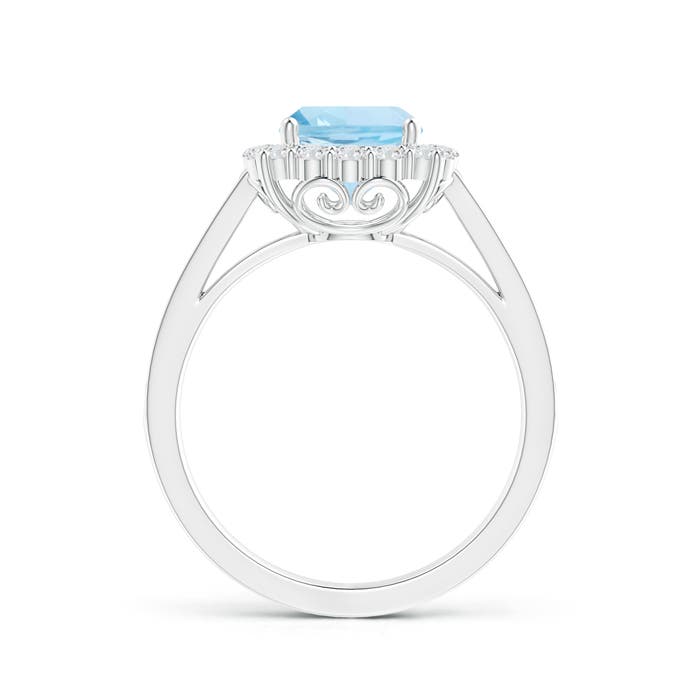 AAA - Aquamarine / 1.86 CT / 14 KT White Gold