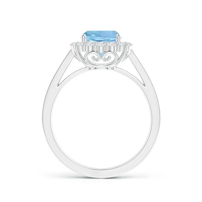 AAAA - Aquamarine / 1.86 CT / 14 KT White Gold