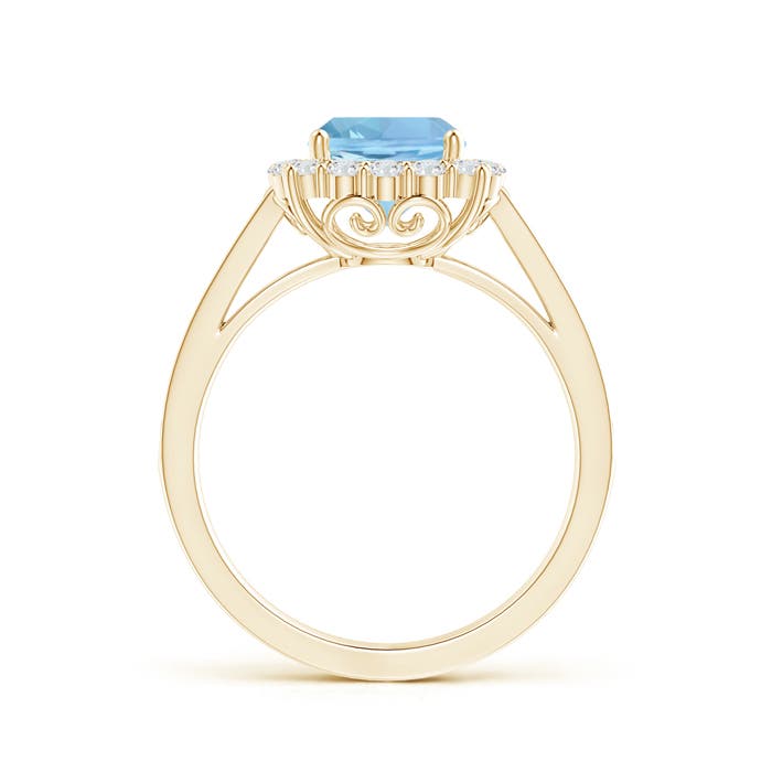 AAAA - Aquamarine / 1.86 CT / 14 KT Yellow Gold