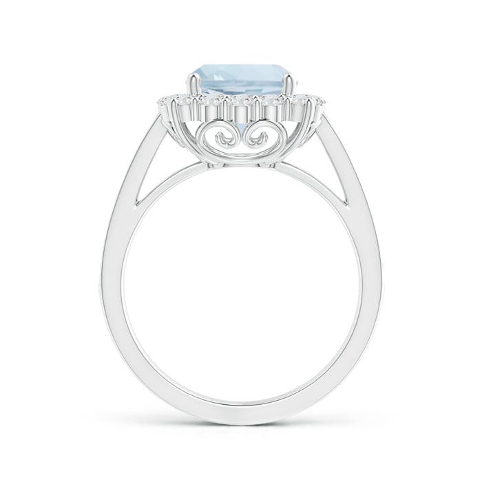 A - Aquamarine / 2.56 CT / 14 KT White Gold