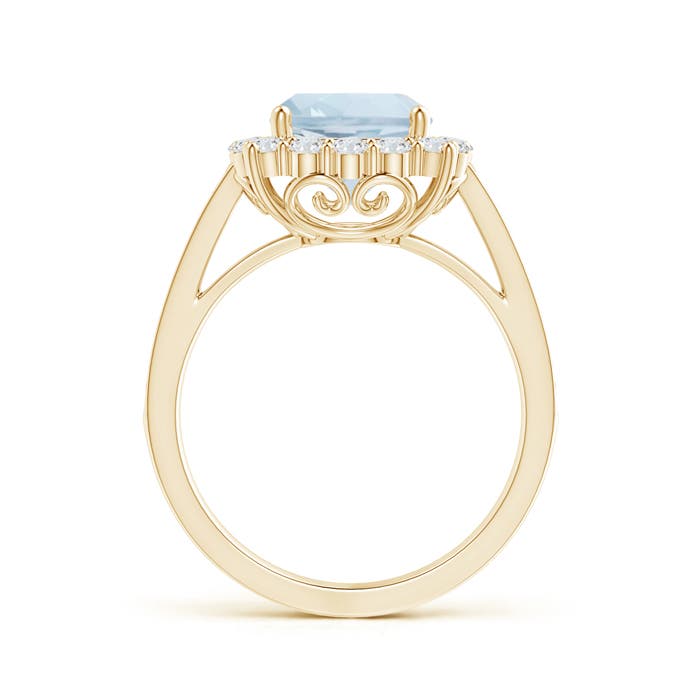 A - Aquamarine / 2.56 CT / 14 KT Yellow Gold