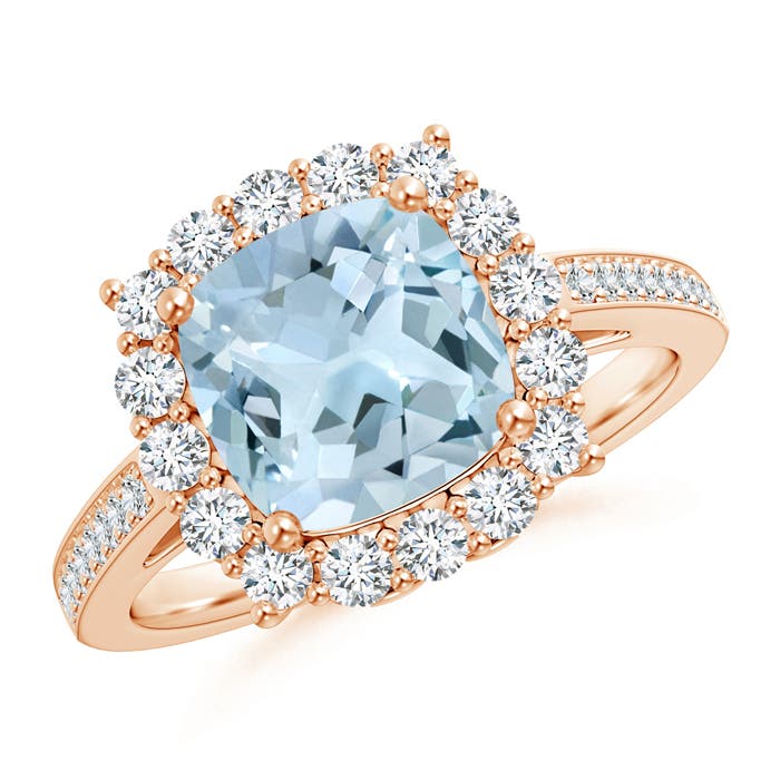 AA - Aquamarine / 2.56 CT / 14 KT Rose Gold