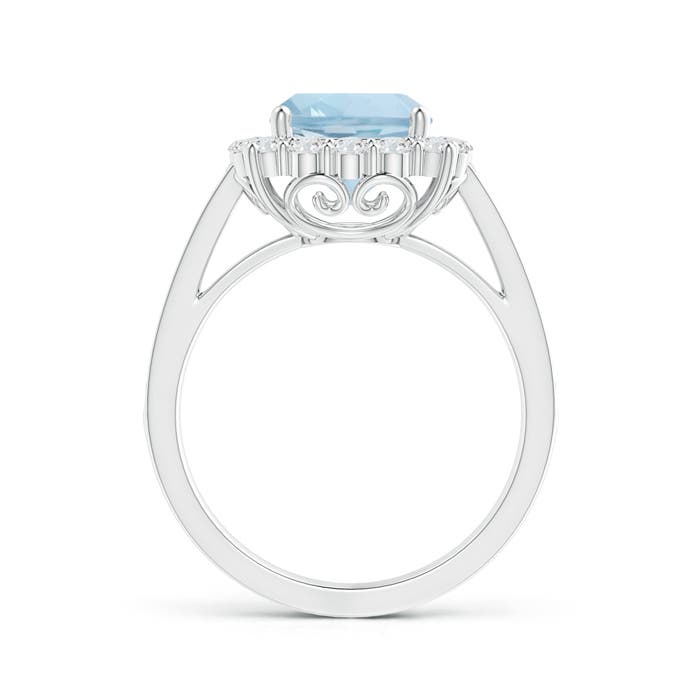 AA - Aquamarine / 2.56 CT / 14 KT White Gold