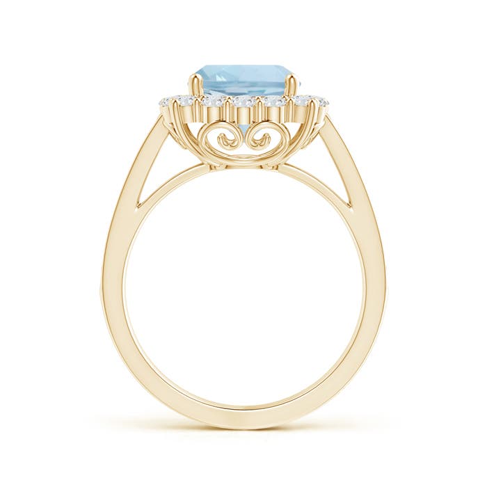 AA - Aquamarine / 2.56 CT / 14 KT Yellow Gold