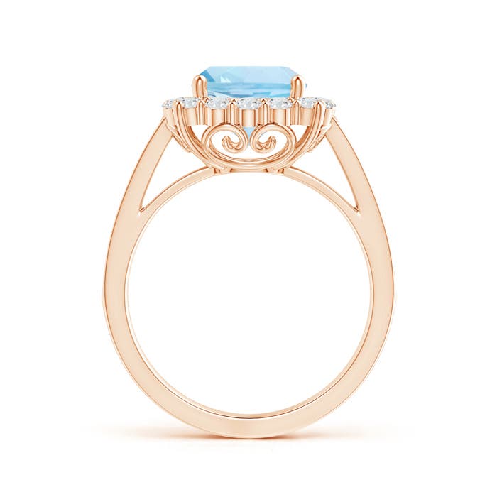 AAA - Aquamarine / 2.56 CT / 14 KT Rose Gold