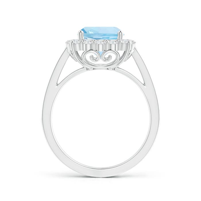 AAA - Aquamarine / 2.56 CT / 14 KT White Gold