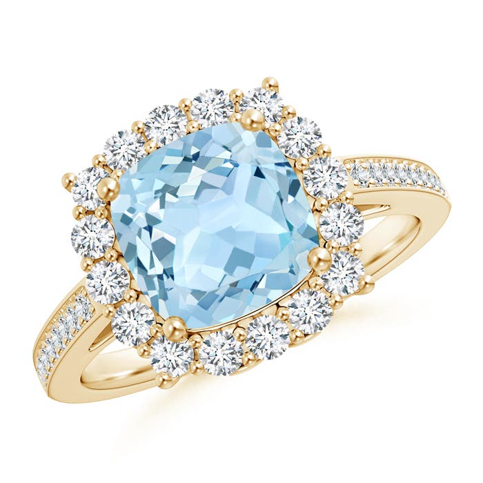 AAA - Aquamarine / 2.56 CT / 14 KT Yellow Gold