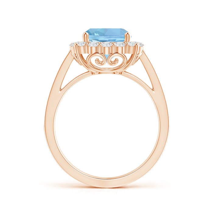 AAAA - Aquamarine / 2.56 CT / 14 KT Rose Gold