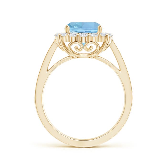 AAAA - Aquamarine / 2.56 CT / 14 KT Yellow Gold