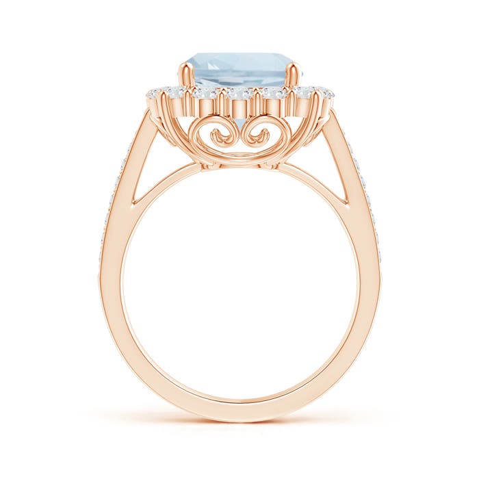 A - Aquamarine / 3.48 CT / 14 KT Rose Gold