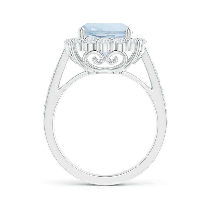 A - Aquamarine / 3.48 CT / 14 KT White Gold