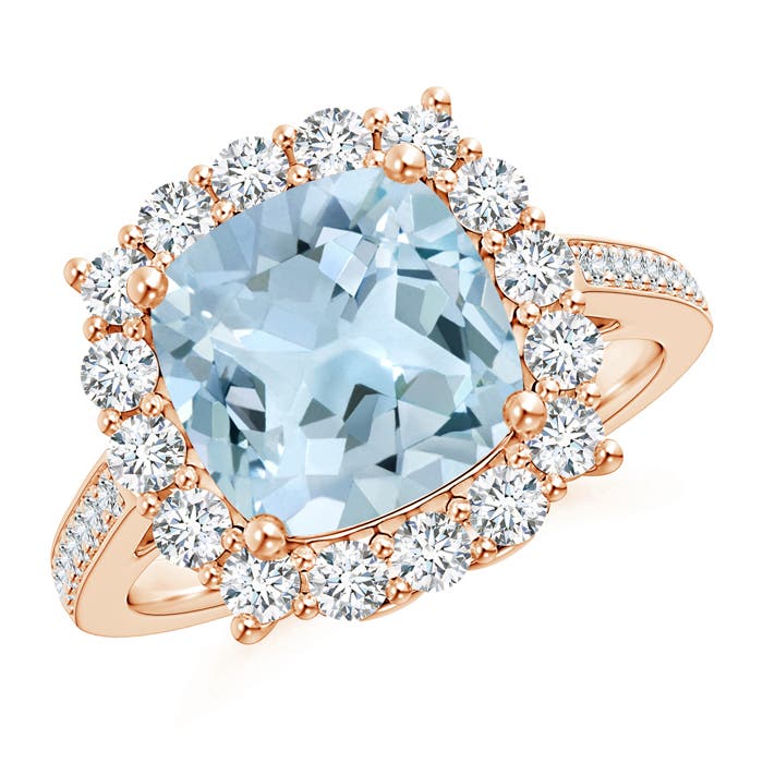 AA - Aquamarine / 3.48 CT / 14 KT Rose Gold