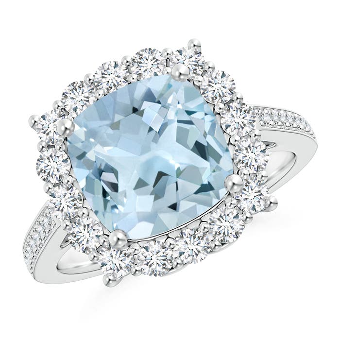 AA - Aquamarine / 3.48 CT / 14 KT White Gold