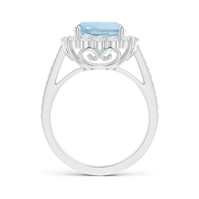 AA - Aquamarine / 3.48 CT / 14 KT White Gold