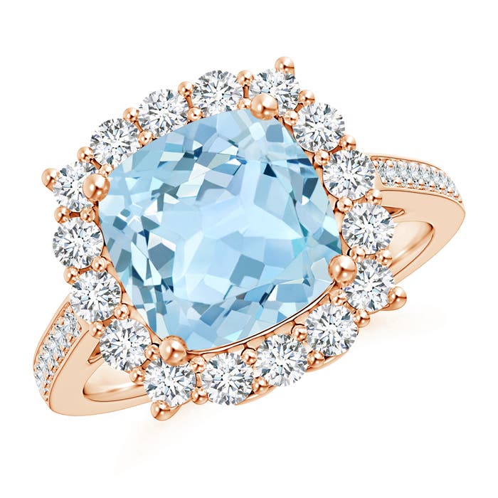 AAA - Aquamarine / 3.48 CT / 14 KT Rose Gold